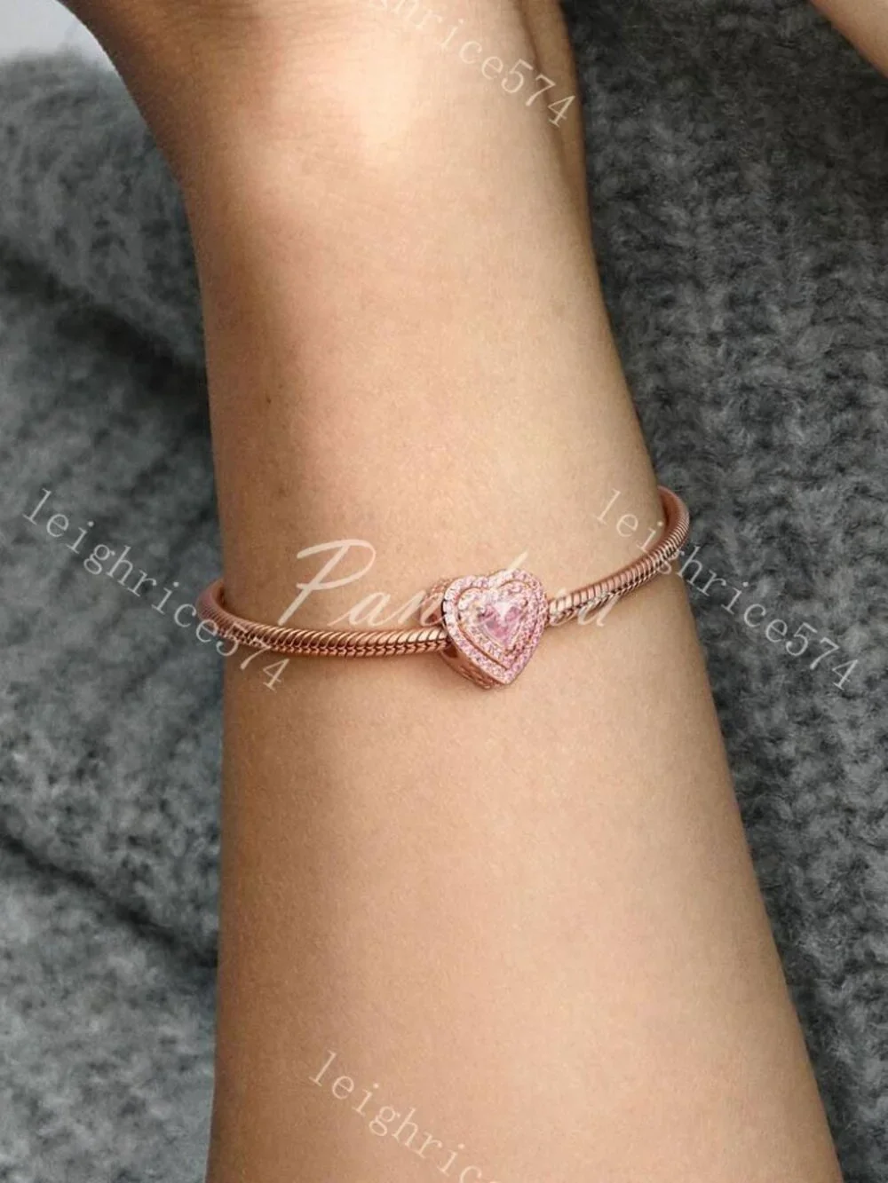 Pandora Sparkling Levelled Heart Charm